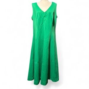 Vintage Green Sleeveless Dress
